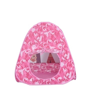 خيمة اللعب المنبثقة التمويه الوردي القابلة للطي في الأماكن المغلقة والهواء الطلق للأطفال