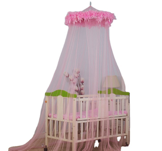 2020 رائجة البيع طفلة الأميرة نمط الوردي ريشة دائرية ناموسية للأطفال