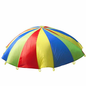 مظلة 12 قدم للأطفال مع 12 مقبض للعب المظلة ل 8 12 خيمة أطفال ألعاب تعاونية هدية عيد ميلاد
